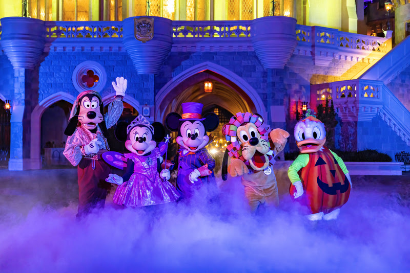Personagens na Mickey's Not-So-Scary Halloween Party na Disney Orlando